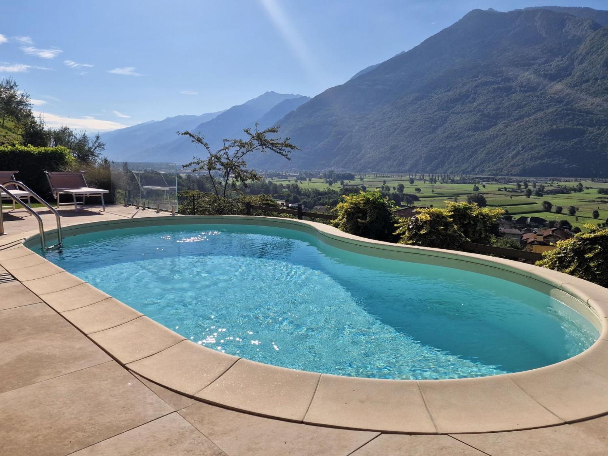 Apartment Valley View Pool Apartment By Interhome Ardenno Bagian luar foto