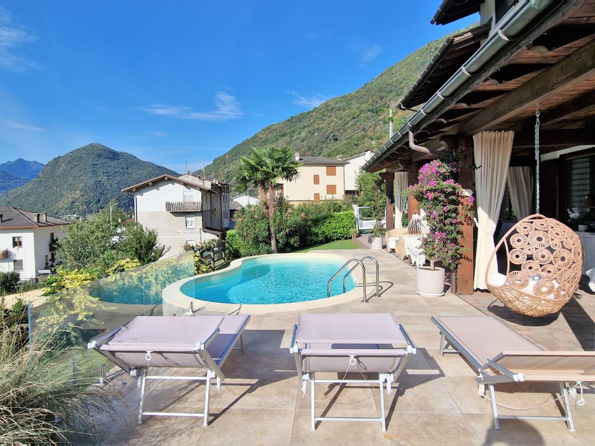 Apartment Valley View Pool Apartment By Interhome Ardenno Bagian luar foto